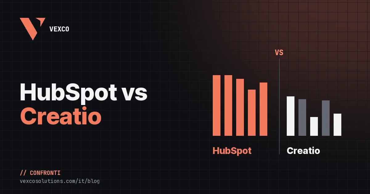 HubSpot vs Creatio: confronto completo e quale CRM scegliere